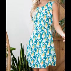 Sleeveless, Back Zip, 2 Pockets, Ties In Back, Fully Lined. 100% Polyester. Lemon Print Dress, Lemon Print, Print Dress, Colorful Dresses, Color White, Lemon, Womens Dresses, Women Shopping, Dresses