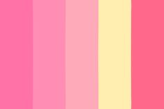 a pink and yellow color scheme with vertical lines in the center, on top of each other