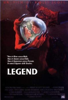 a movie poster for the film legend with two people holding each other in their arms