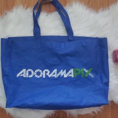 Adorama Pix Reusable Blue Tote Bag Blue Recyclable Travel Bags, Blue Reusable Rectangular Bag, Blue Reusable Travel Bag, Blue Recyclable Bags For Everyday Use, Daily Use Blue Recyclable Bags, Blue Tote Bag, Blue Tote, Frozen Food, Womens Tote Bags