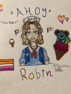 Cute little drawing stranger things How To Draw Robin, Dibujos Stranger Things Faciles, Robin Buckley Drawing, Drawing Ideas Stranger Things, Stranger Things Draw, Drawing Stranger Things, Stranger Things Drawings, Stranger Things Robin, Robin Buckley