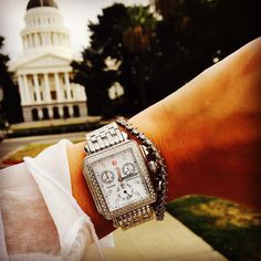 #michelewatches • Instagram photos and videos - https://instagram.com/explore/tags/michelewatches/ Michele Deco Watch, Michele Watch, Arm Jewelry, Razzle Dazzle, Women Watches, Muted Tones, Classy And Fabulous, Square Watch