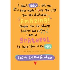 an orange card with the words i don't think i love you, amazing