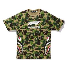 A BATHING APE BAPE x FORMULA 1 Shark tee Tee 1F73-109-901