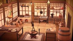 an image of a japanese style kitchen in the game nishiki no kunma