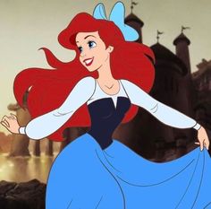 ariel from the little mermaid is dancing