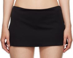 Low Waisted Black Mini Skirt, Black Low Rise Mini Skirt, Black Jersey Mini Skirt, Guizio Skirt, Black Micro-elastic Go-dry Shorts, Micro Miniskirt, Danielle Guizio, Jersey Skirt, Jersey Shorts