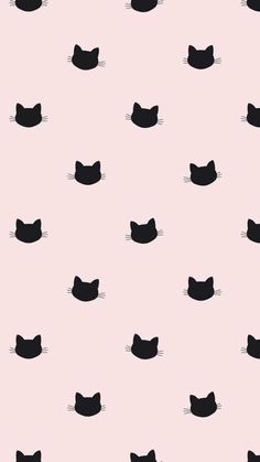 black cat silhouettes on a pink background wallpaper design, pattern design, print design, graphic design, person, minimalist art, cute wallpaper, paper patterns, fabric designs, animal prints, pretty things, cats, the incredible, kitty