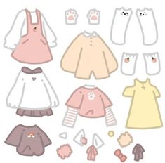 the paper doll is made to look like clothes