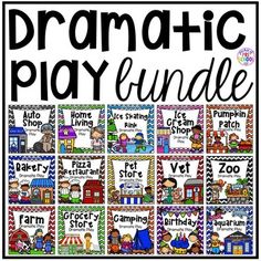 the dramatic play bundle for students to use in their homeschool and classroom activities