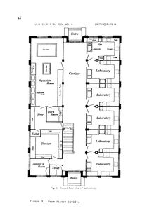 the floor plan for an apartment building with two floors and three rooms, including one bedroom