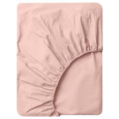 a pink sheet with ruffles on it