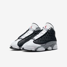 Brand: Air Jordan Model: Air Jordan 13 Retro (GS) Nickname: 'Black Flint' Colorway: Black / University RedSKU: 884129-060Release Date: 04/22/2023 Jordan 13 Black, Retro 13, Jordan Model, Air Jordan 13 Retro, The Black Cat, Jordan 13 Retro, Brand Collaboration, Retro Shoes, Jordan 13