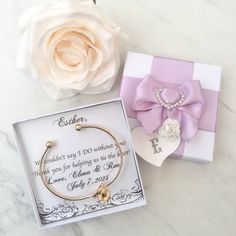 "Thank you for helping us tie the knot" is the most sought-after personalized message I am asked to include in gift boxes. So what better idea for your Bridesmaids gifts than a personalized knot bracelet? Made to order in silver, rose gold or yellow gold, and can be personalized with initial. The bracelet has a total circumference of 8" and it can be adjusted to your desired dimensions. Made of a sturdy silver/rose gold/yellow gold plated frame that won't lose its shape or tarnish with regular w