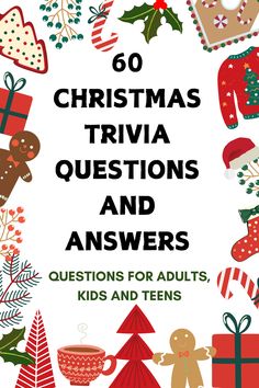 christmas trivia questions and answers for adults, kids and teens to help them learn