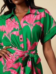 Regular Fit Shirt Collar Vacation Midi Dress | stylewe Dress For Vacation, Shirt Collar Pattern, Best Maxi Dresses, Midi Dress Green, Sundress Casual, Collar Pattern, Green Midi Dress, Vacation Shirts, Unique Designers