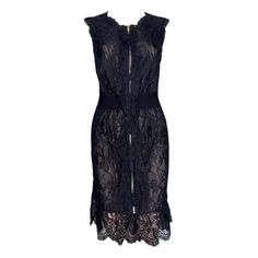 Stunning Emilio Pucci dress Designed by Peter Dundas Black lace Adjustable décolleté Zipper Detail Finest French lace Scalloped hem Lined with finest stretch silk Made In Italy Dry Clean Only Retails for 3549$ Size IT 42 Unworn Emilio Pucci Dress, Pucci Dress, Mini Robes, Dress Zipper, Gianni Versace, French Lace, Scalloped Hem, Emilio Pucci, Zipper Detail