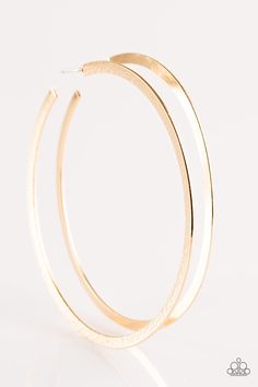 One side of a gold hoop is delicately hammered, adding blinding shimmer to the dramatic palette. Hoop measures 3 1/2” in diameter. Earring attaches to a standard post fitting. Sold as one pair of hoop earrings. P5HO-GDXX-061XX Paparazzi Accessories, Large Hoop Earrings, Silver Bars, Paparazzi Jewelry, Gold Hoops, Boutique Jewelry, Gold Hoop, Gold Hoop Earrings, Amazing Jewelry