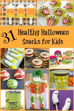 healthy halloween snacks for kids to make