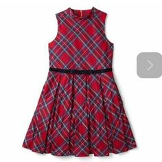 Gorgeous Holiday Dress! Cute Red A-line Dress, Cotton Holiday Dress For Fall, Red Fall Dress For Dress-up, Cotton Holiday Dresses For Fall, Red Dress For Fall Dress-up, Fall Holiday Cotton Dresses, Casual Red Holiday Dress, Red Cotton Dress For Fall, Red Sleeveless Dress For Fall