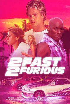 the movie poster for fast and furious starring actors from left, michael fassy, paul