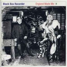 black box recorder - england made me cd album cover art print featuring two men in steam punk garb