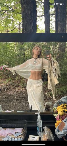 Spiritual Festival Outfit, Goddess Aesthetic Outfit Casual, Goddess Festival Outfit, Spiritual Outfits Aesthetic, Bohemian Lifestyle Aesthetic, Hippie Music Festival Outfit, Fairy Asthetics Outfit, Afrikaburn Outfits, Goddess Outfit Aesthetic