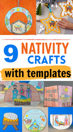 9 nativity crafts with templates for kids to make