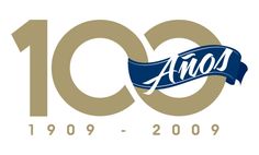 the 10th anniversary logo is shown in blue and gold