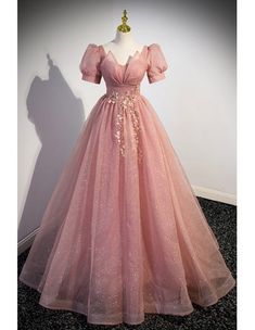 Formal Long Black Mermaid Evening Dress Off Shoulder - $78.48 #S1496 - SheProm.com Long Formal Gowns, A Line Evening Dress, Floor Length Prom Dresses, Pink Prom Dress, Evening Dress Floor Length, Evening Dresses With Sleeves, Pink Prom, Pink Tulle