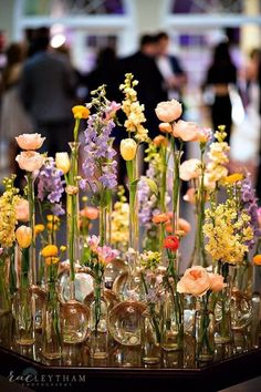 flowers in vases sitting on a table with the caption instagramted below