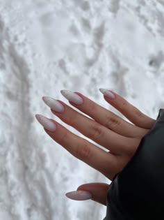 White Snowy Nails, Holiday Acrylic Nails Winter, Snowy Nails, Snake Skin Nails, Wow Nails, Pink Gel Nails, Sweater Nails, Classy Acrylic Nails, Soft Nails