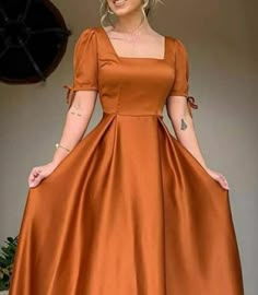 Wedding Outfits For Ladies, Maxi Frock Dress, Woman Dress Design, Best Wedding Outfits, Orange Prom Dress, Traditional Dress For Women, Orange Prom, Sketches Design, Stylish Kurtis Design