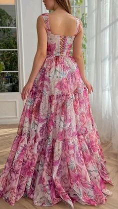 Pink Long Prom Dress, Rose Gown, Prom Dresses Long Pink, Chique Outfits