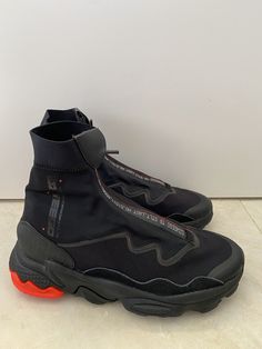 Adidas Ozweego TR STLT Raf Simons Solar black Red shoes Men’s 9.5 FV9669 NEW. New no box Ship fast Red Shoes Men, Black Red Shoes, Adidas Ozweego, Tactical Gear Loadout, Adidas Fashion, Raf Simons, Men Model, New New, Red Shoes