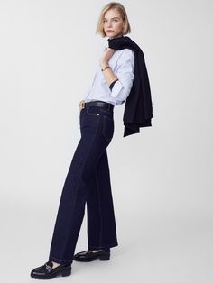 Dark Denim Lowden Jeans | Women's Pants  | J.McLaughlin Jeans Woman, J Mclaughlin, Dark Blue Jeans, Personal Shopper, Dark Denim, Womens Fall, Jeans Pants, Women's Pants, Blue Jeans