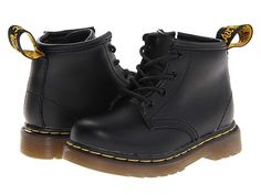 Dr. Martens Kid's Collection 1460 Infant Brooklee B Boot (Toddler) Kids Shoes Black Softy T Baby Doc Martens, Martens Outfit, Doc Martens Outfit, Doc Martens Boots, Army Boots, Shoes Design, Toddler Boots, Classic Heels