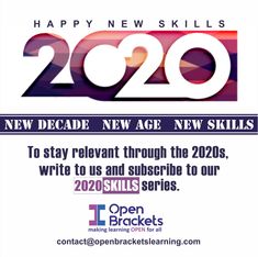 the happy new skills poster for 2020