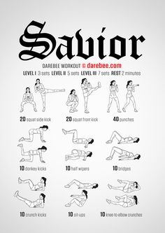 a poster showing how to do the same workout as you are doing it in different ways