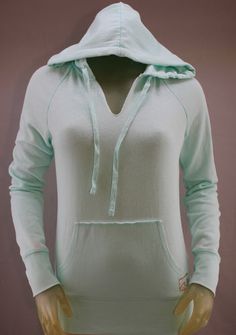 Billabong Light Aqua Green V-neck Light Weight Hoodie Exotic Jewelry, Light Aqua, I'm In Love, Aqua Green, Billabong, New Products