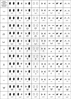 an image of the symbols for different types of eyes and their corresponding shapes are shown in this