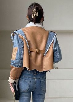 Denim Patchwork Jacket, Jackets Winter, Patchwork Jacket, Upcycled Fashion, Denim Patchwork, Mode Inspo, Upcycle Clothes