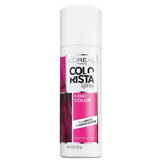 L'Oréal Paris Colorista Spray #HOTPINK100, Hot Pink 100 Loreal Colorista, Temporary Hair Color Spray, Drugstore Hair Products, Hair Color Spray, Temporary Hair Dye, Hair Color Options, Temporary Hair Color, Color Spray, Hair Color For Women