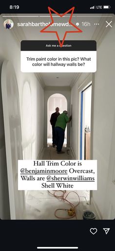 an image of a person walking down a hallway with the caption that reads, i'm not in this pic what color will it be?