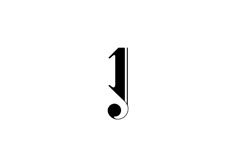 a black and white photo of a musical note