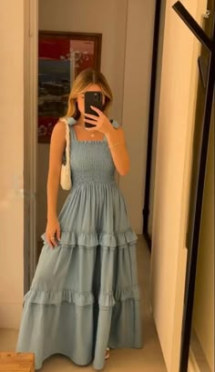 Cute Long Dresses Casual Simple, Casual Summer Midi Dress, Long Spring Dresses Casual, Easter Outfit Inspo Church, Trendy Summer Outfits 2024 Women, Homemaker Aesthetic Outfits, Women’s Spring Dresses, Cute Summer Dresses Long, Versatile Clothing Pieces