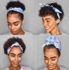 Scarf On Short Hair Black Women, Style Short Curly Hair Natural Curls, Head Scarf For Short Hair, Short Hair Bandana Styles, Hair Wrap Short Hair, Short Hair Scarf Styles, Bandanas Hairstyles, Hairstyles With Bandanas, Short Hair Headband