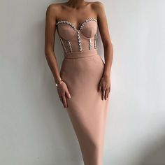 Color: Nude Persian Dress, Purple Bandage Dress, Strapless Evening Dress, Elegant Midi Dresses, Bandage Midi Dress, Club Party Dresses, Looks Party, Autumn Clothes, Midi Dress Summer