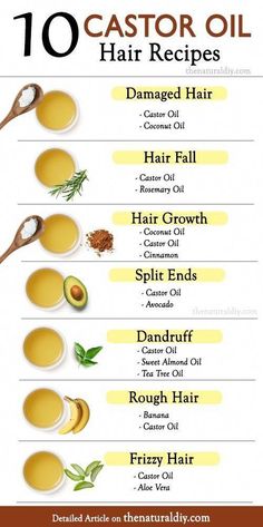 Castor Oil Uses, Coconut Oil Hair Growth, Homemade Hair Treatments, Castor Oil For Hair, Hair Remedies For Growth, Oil For Hair, Homemade Hair Products