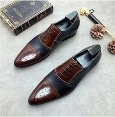 Mens Two tone Oxford shoes, Men Spectator Shoes, Pointed toe shoes Spectator Shoes, Loafers Dress, Boots Fall Ankle, Men's Wedding Shoes, Heel Loafers, Brogues Men, Oxford Shoes Men, Casual Shoe, Pointed Toe Shoes